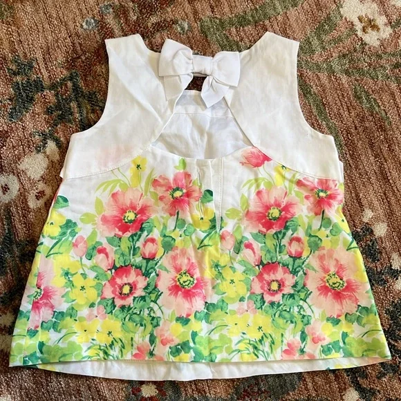Janie and Jack Floral Print Top - Picture 3 of 4
